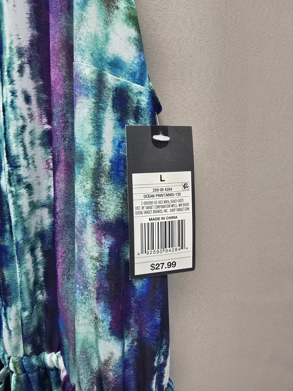 NWT Mossimi Women’s Blue Tie-Dye Dress - Picture 3 of 9